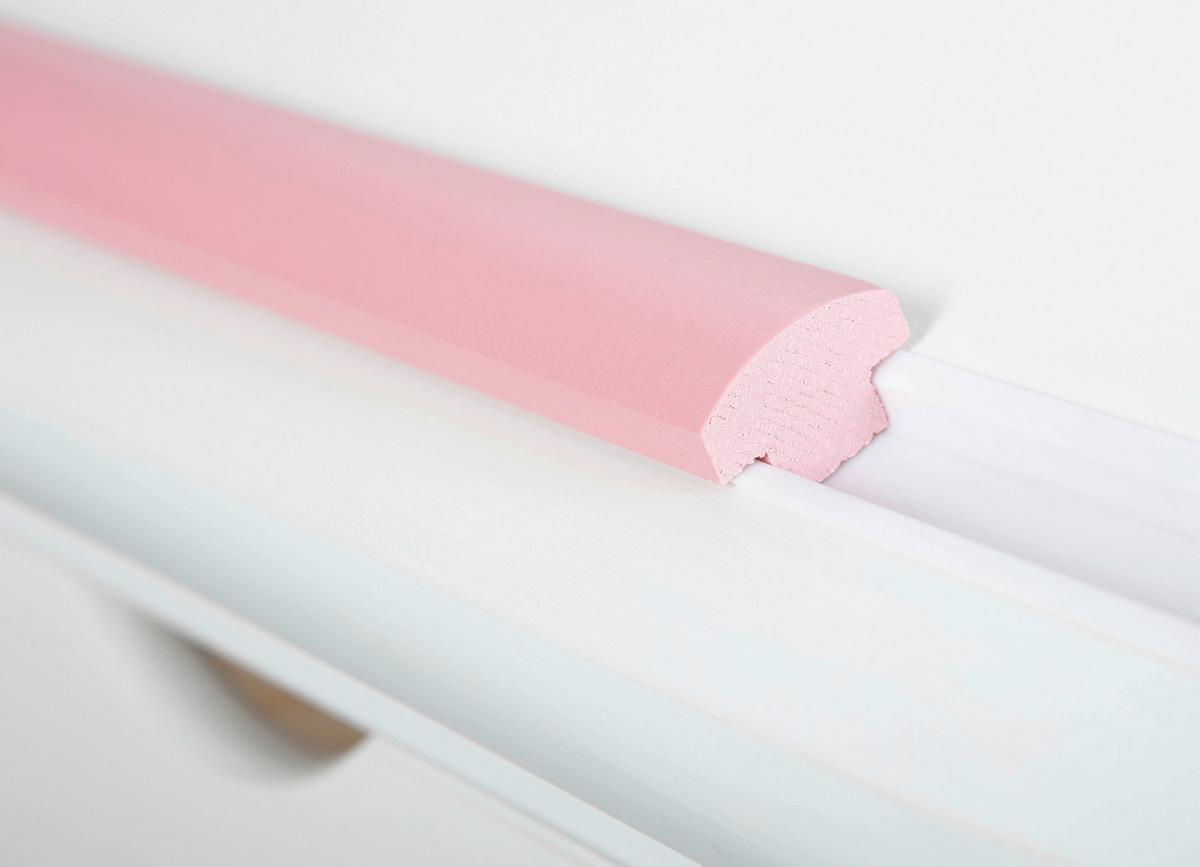 Jugendschreibtisch Mit Lade B 109 Cm H 63-96cm Baru, Weiß - Blau/Rosa, Basics, Holz/Holzwerkstoff (109/55/63-96cm) - MID.YOU