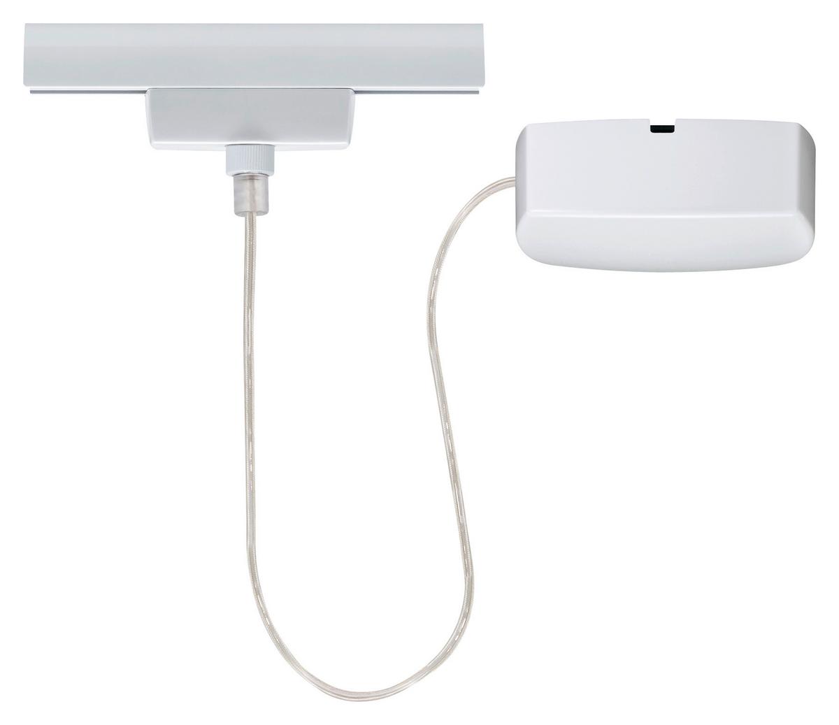 Schienensystem Urail Einspeiser 97679 Weiß - Weiß, Design, Metall (100/16,5/3cm) - Paulmann