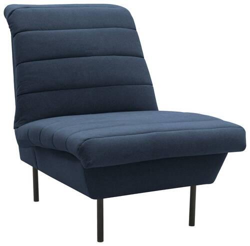 Sessel Looks Ix - Blau/Schwarz, Design, Textil (72/92/103cm) - LOOKS by W.Joop