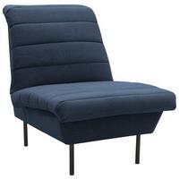 Sessel Looks Ix - Blau/Schwarz, Design, Textil (72/92/103cm) - LOOKS by W.Joop