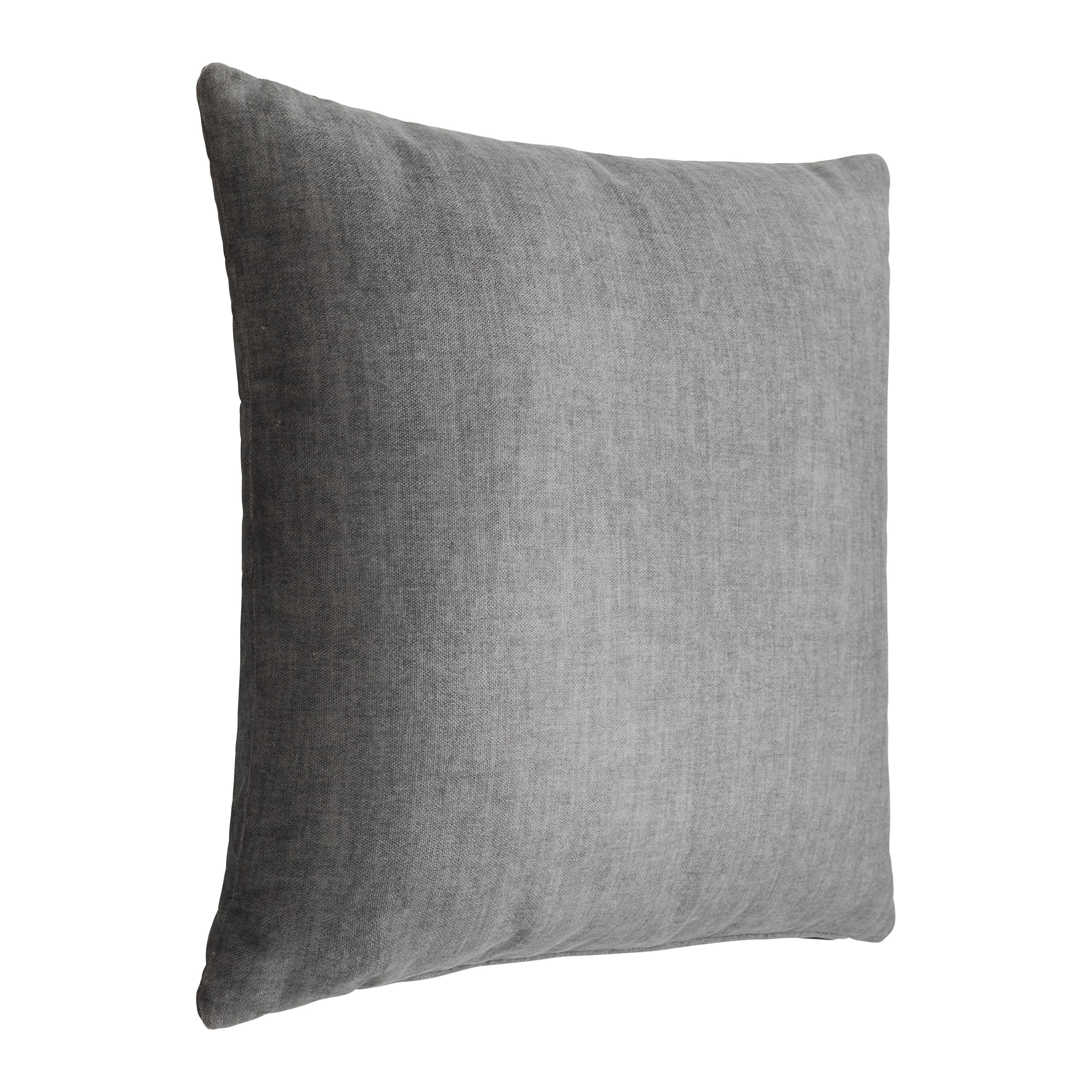 Dekorační polštář SANFINO, grafitová, 55x55 cm - barvy grafitu, Konvenční, textil (55/55cm) - Premium Living