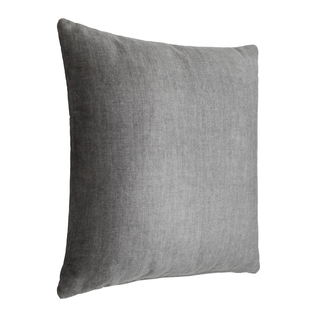 Dekoračný vankúš SANFINO, grafitová, 55x55 cm - grafitová, Konventionell, textil (55/55cm) - Premium Living