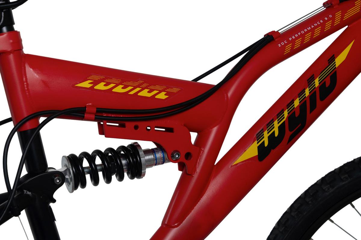WYLD Kinder Moutainbike Fully rot - Rot, MODERN, Metall (25cm)