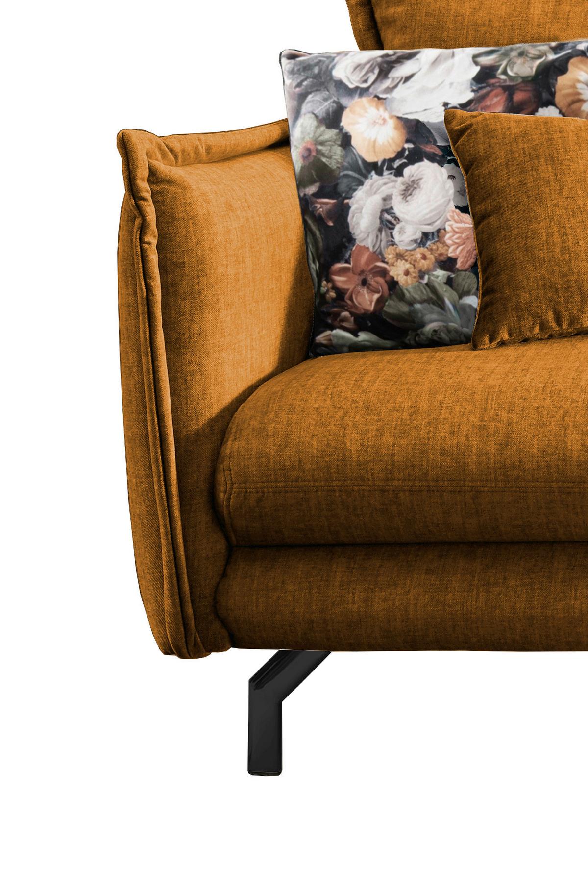 Ecksofa Lava Gelb S: 255/180 Cm - Gelb/Multicolor, MODERN, Textil (255/180cm) - Livetastic