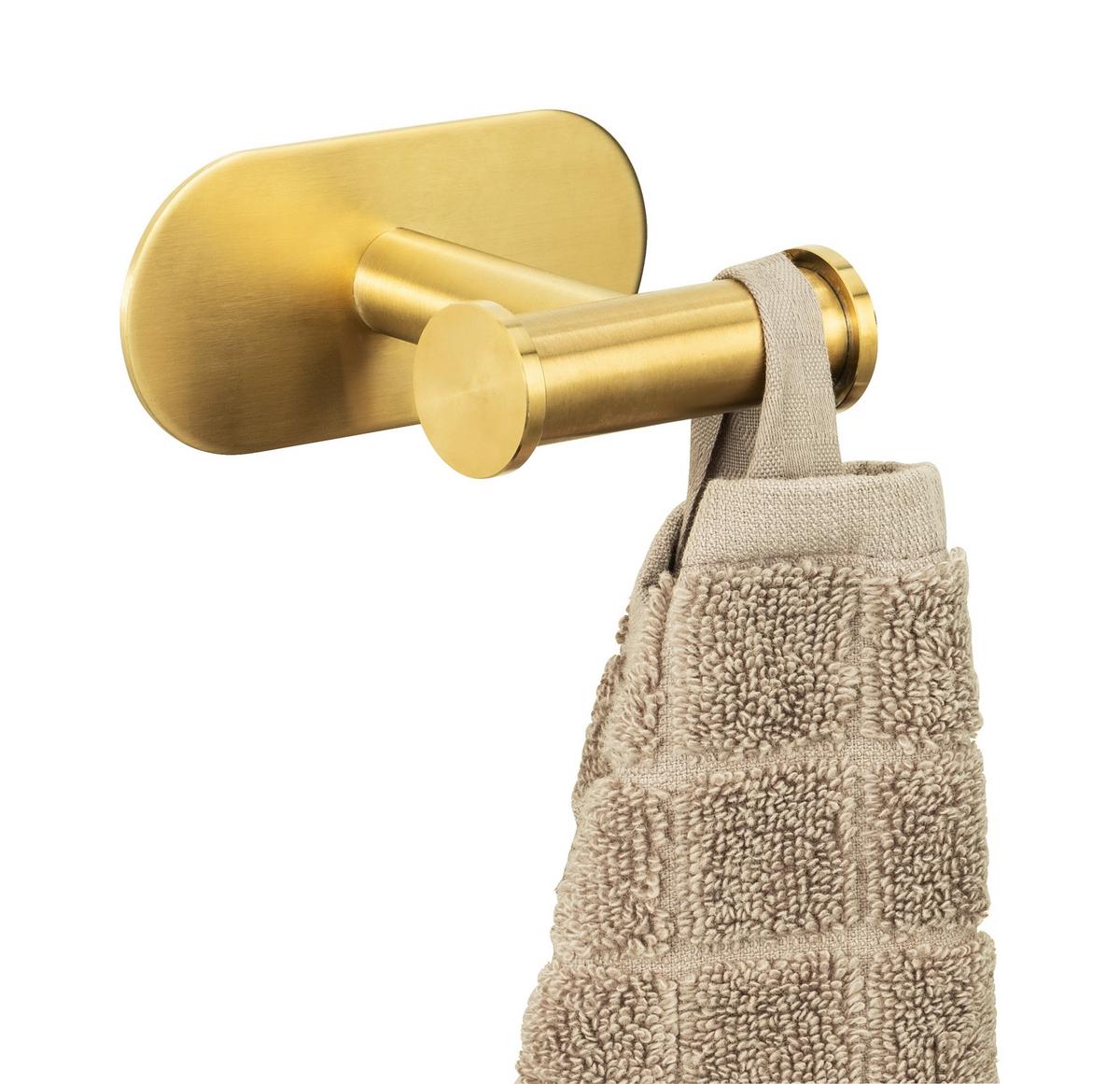 Držiak na uteráky OREA DUO GOLD -SB- - zlatá, Lifestyle, kov (10/4,5/6,5cm) - Mömax