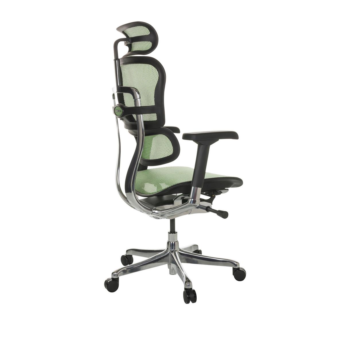 Drehstuhl Ergohuman I - Silberfarben/Schwarz, Basics, Kunststoff/Textil (69/119-144/65cm) - MID.YOU