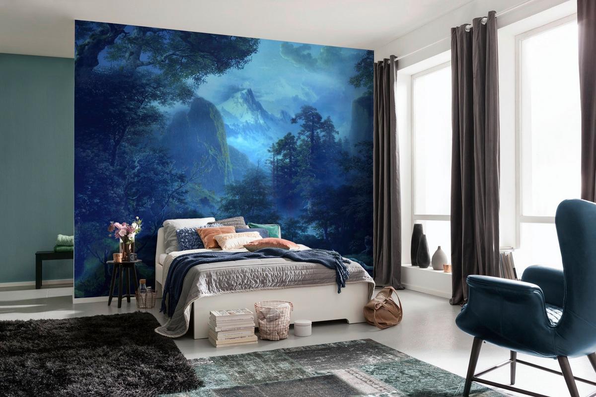 Fototapete Midnight - Braun/Weiß, Trend, Papier (400/280cm) - Komar