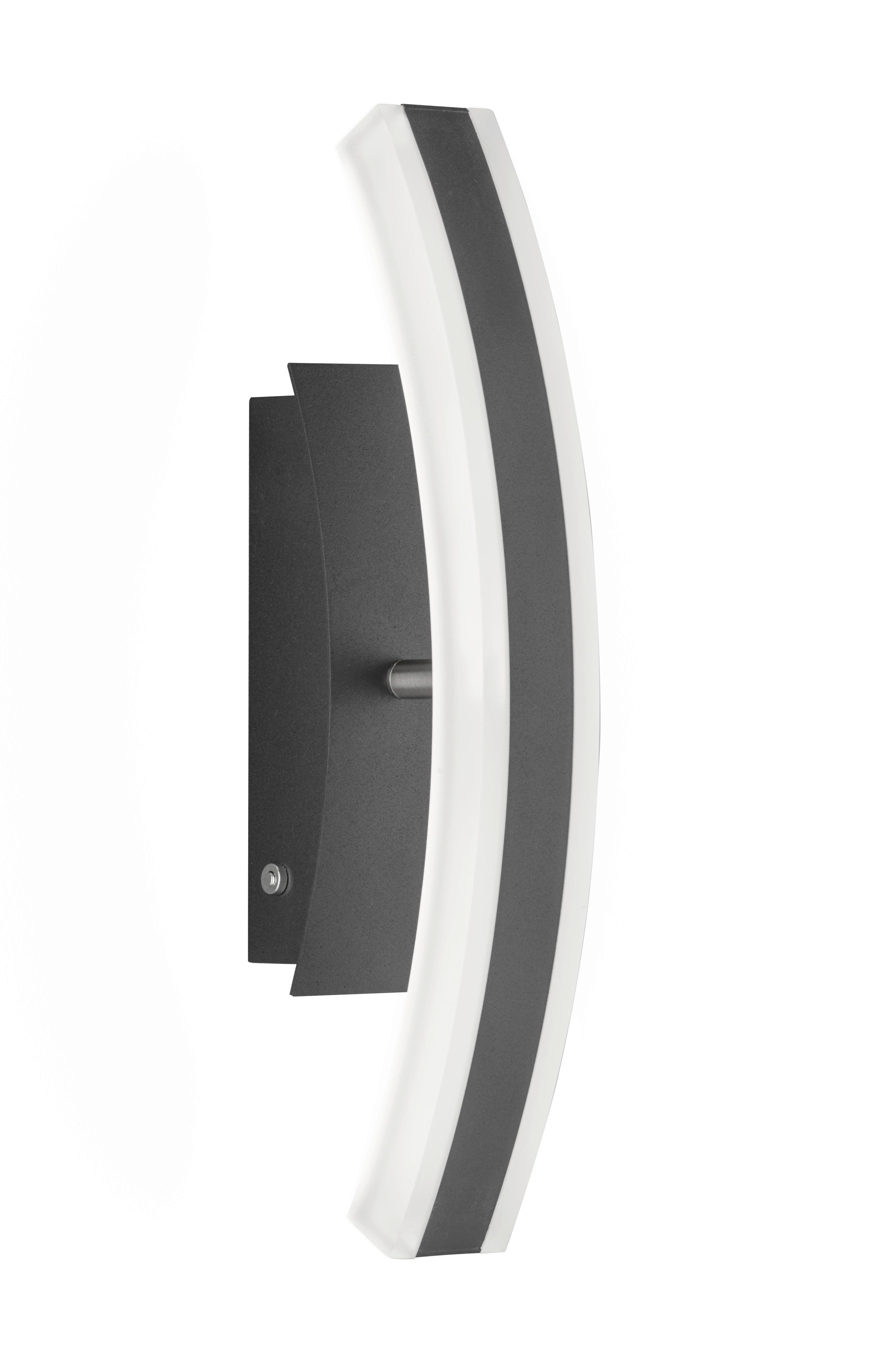 LED-Wandleuchte Stiff 1-Flammig drehbar - Nickelfarben, Design, Metall (7/36,5cm) - Fischer & Honsel