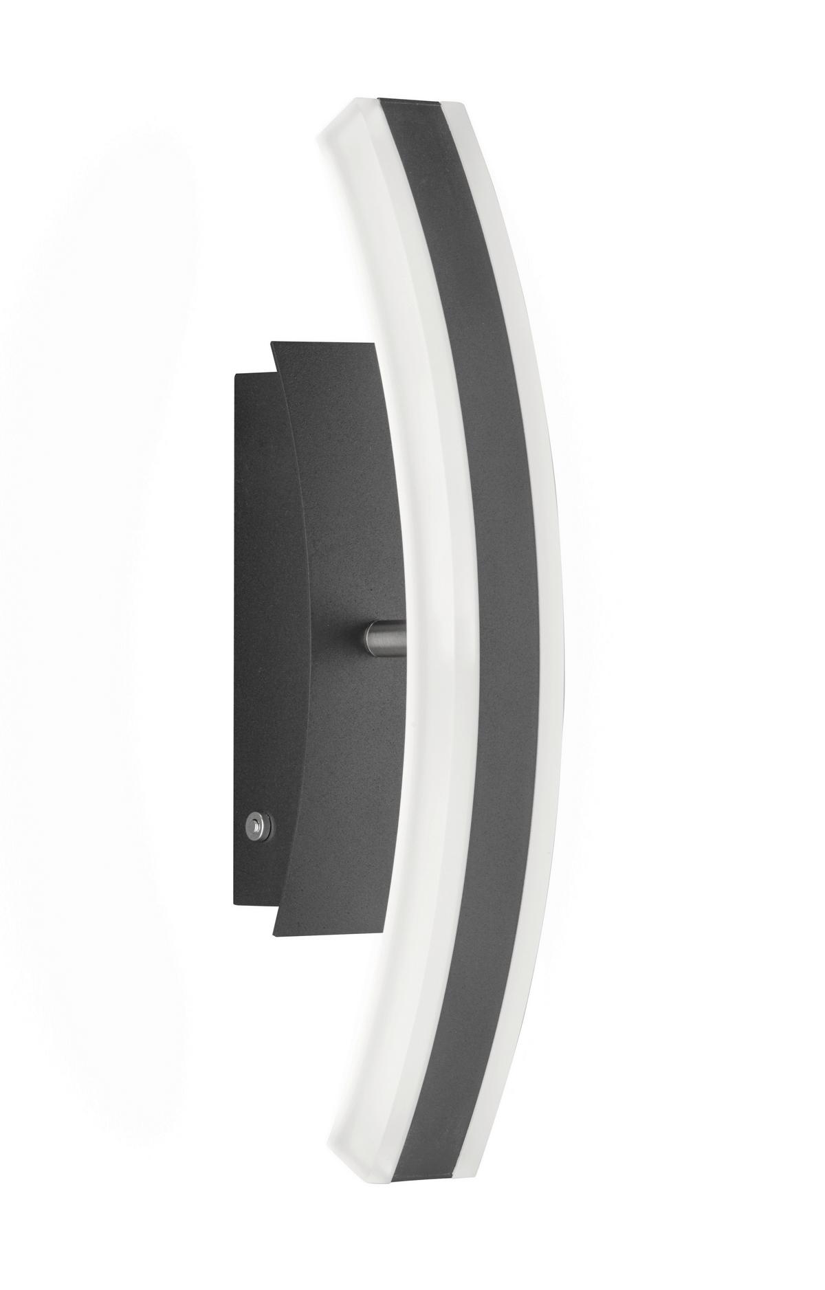 LED-Wandleuchte Stiff 1-Flammig drehbar - Nickelfarben, Design, Metall (7/36,5cm) - Fischer & Honsel