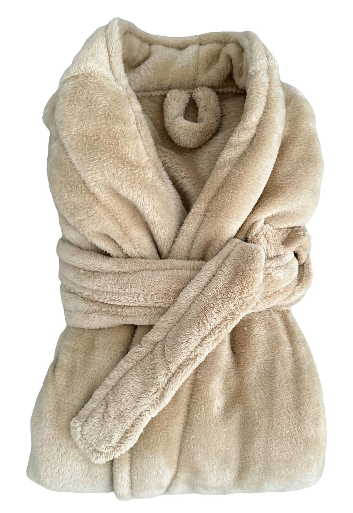 Bademantel Lucas - Sandfarben, KONVENTIONELL, Textil (Snull) - Ondega