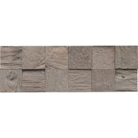 Wandverkleidung Teak Classic Cube Java - Grau, Basics, Holz (55.2/18.4/2cm)