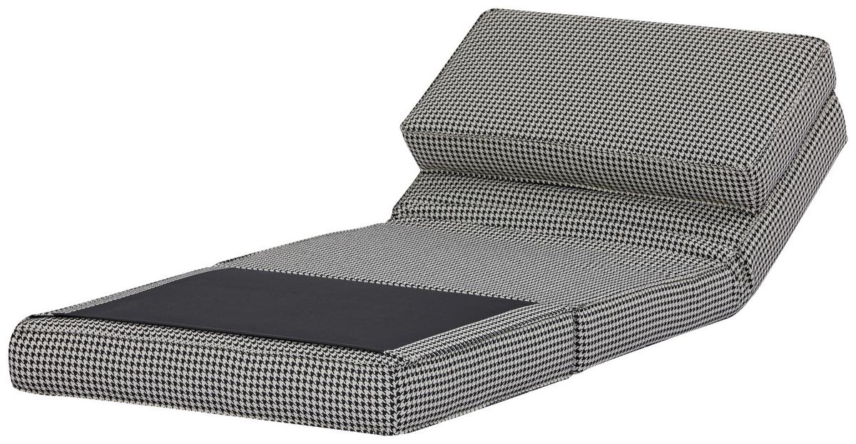 Schlafsessel Luc - Schwarz/Weiß, MODERN, Textil (74/61,5/80cm) - MID.YOU