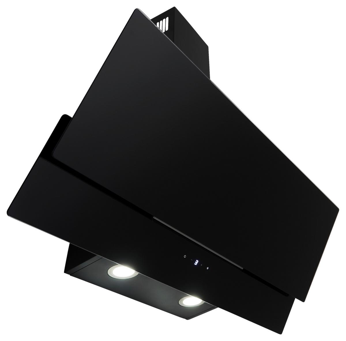 Kopffreihaube Respekta Nika Stahl/glas Schwarz B: 89,5 Cm - Schwarz, Trend, Glas/Metall (89,5/34,5-109,5/38,5cm) - Respekta