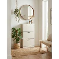 Schuhkipper Zwolle Beige B: 60 cm - Beige, Trend, Holzwerkstoff (60/117/24cm)