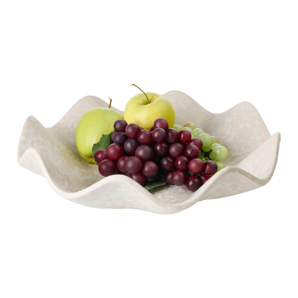 Misa na ovocie SHINY SILVER - krémová, Modern, keramika (32,5/8,5cm) - Mömax