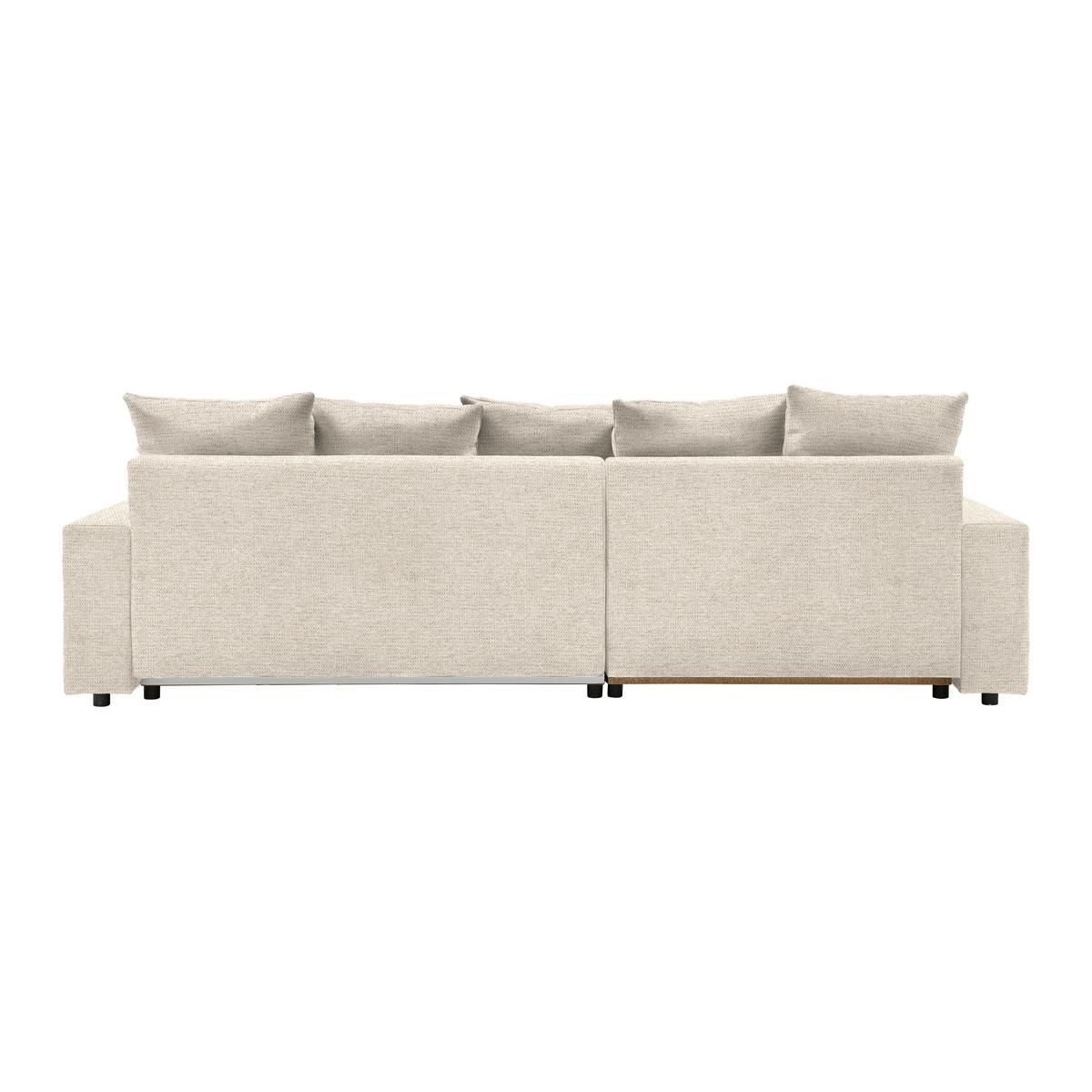 Rohová sedačka ALATRI, oboustranná,béžová,s polštáři - černá/zelená, Moderní, textil/plast (289/90/176cm) - Based
