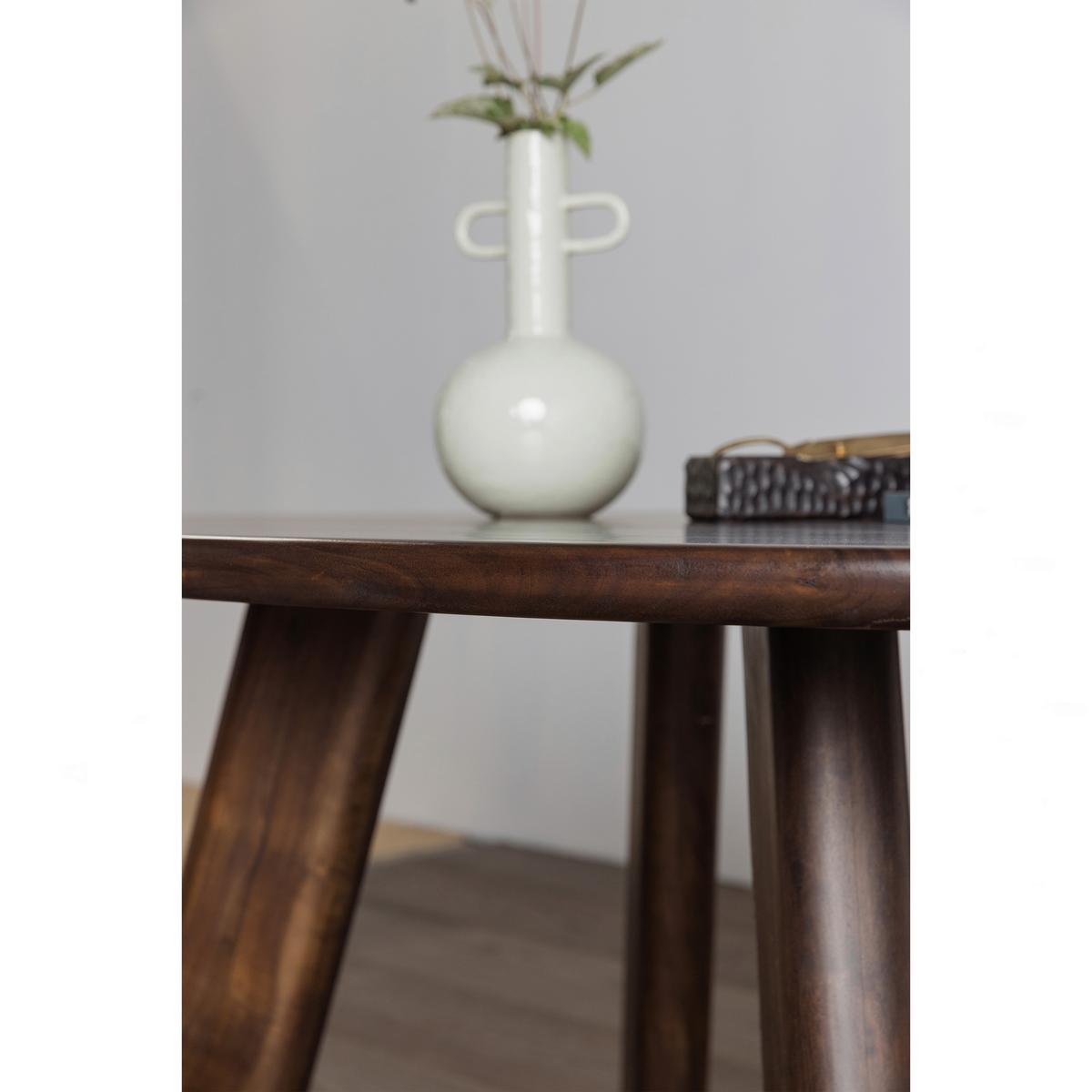 ESSTISCH Roundly Walnussfarben L: 160cm - Walnussfarben, MODERN, Holz (160/110/76cm) - Livetastic