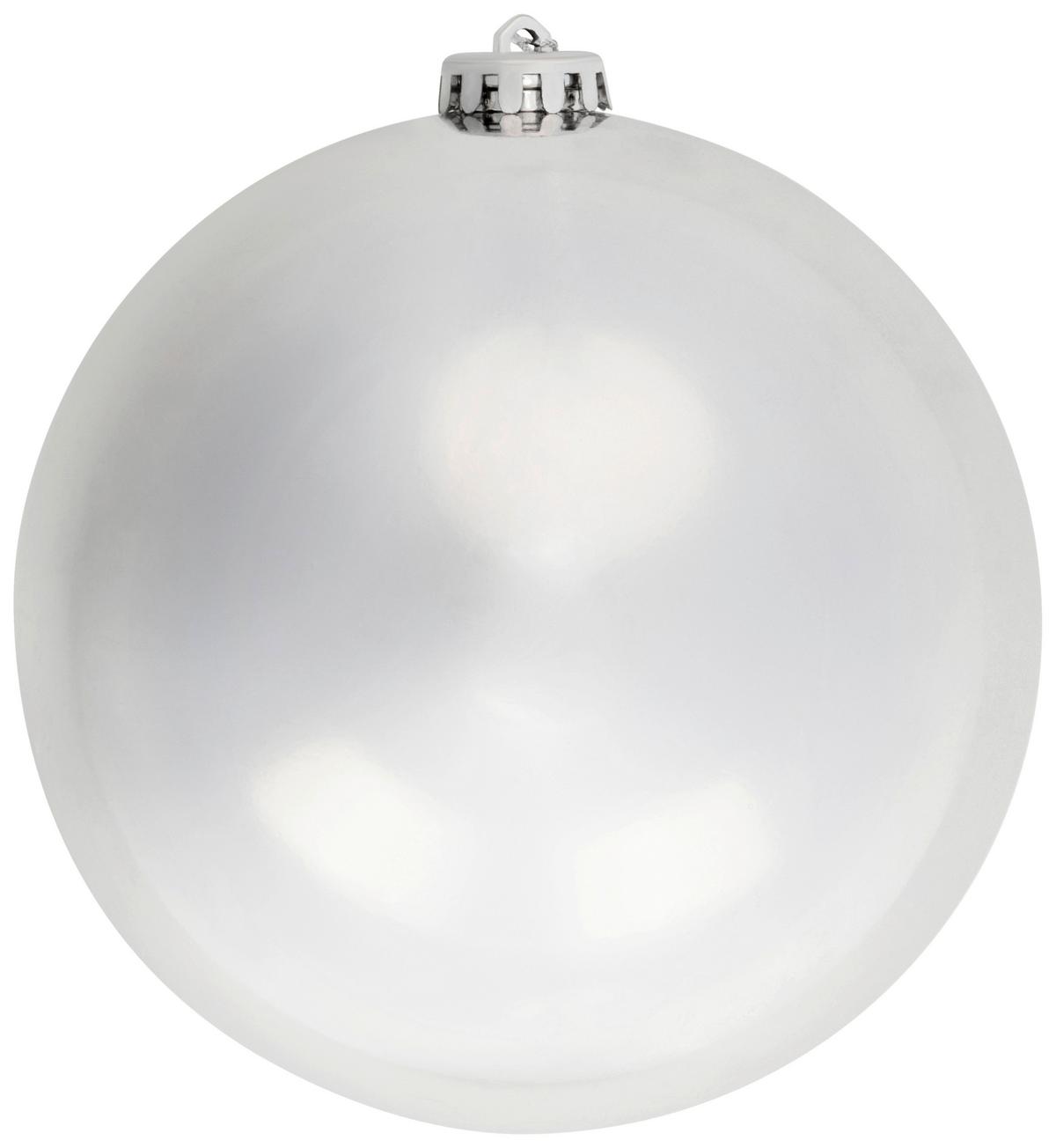 baňka na vánoční stromeček BIG -PAZ- - barvy stříbra, plast (15cm) - Mömax