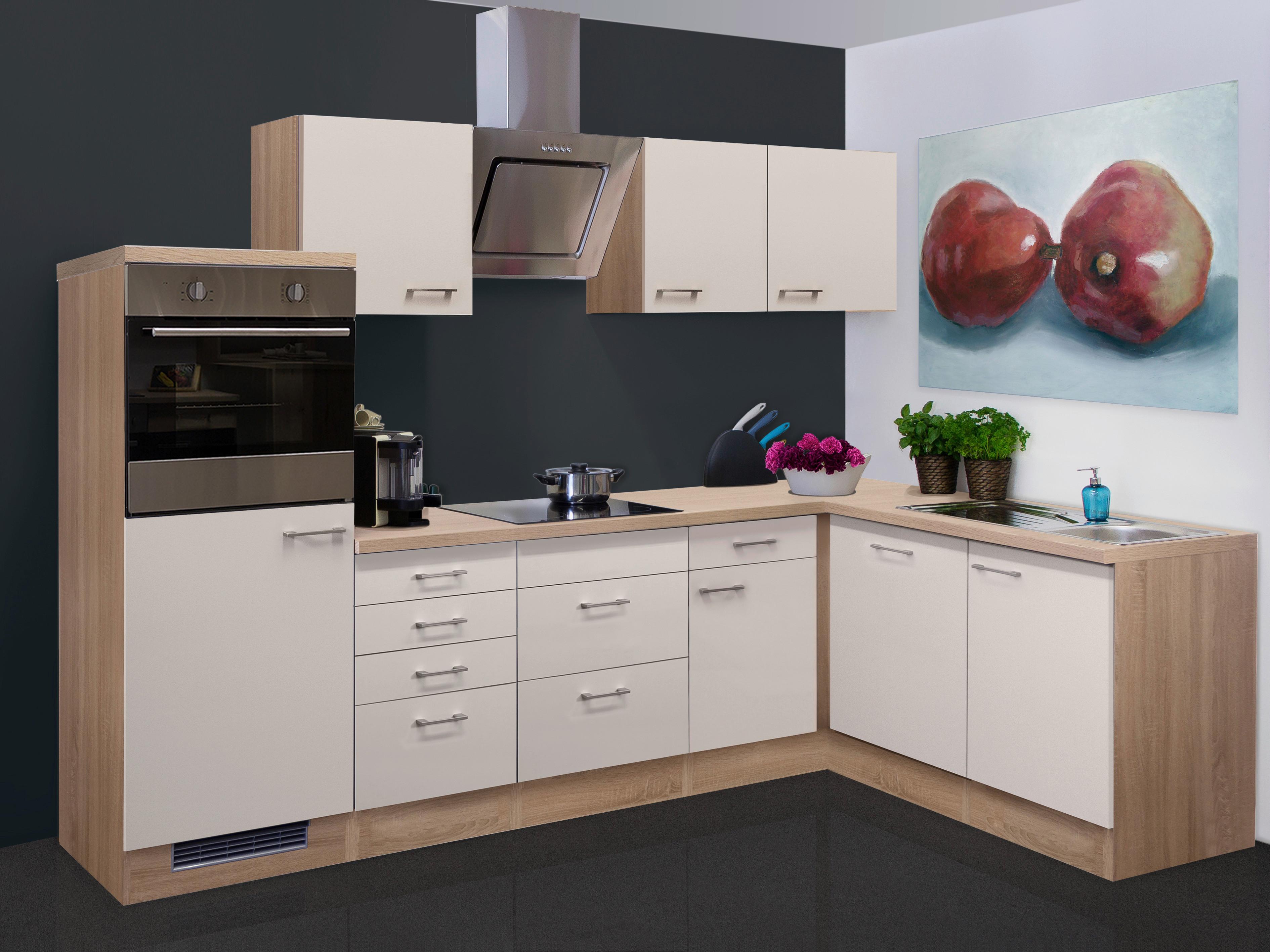 Eckküche Nepal Sonoma Eiche S: 280x170 Cm - Kaschmir/Sonoma Eiche, MODERN, Holzwerkstoff (280/170cm) - FlexWell