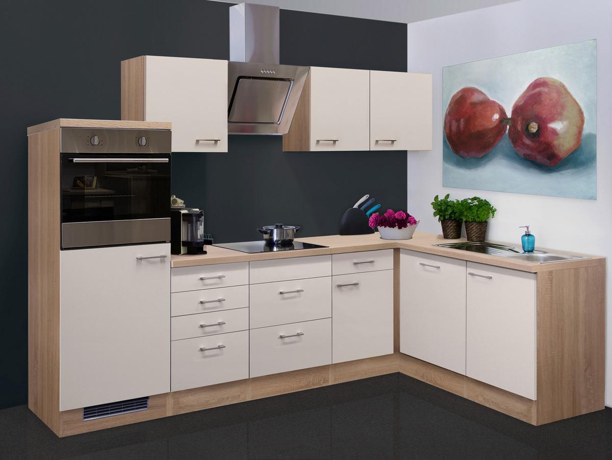 Eckküche Nepal Sonoma Eiche S: 280x170 Cm - Kaschmir/Sonoma Eiche, MODERN, Holzwerkstoff (280/170cm) - FlexWell