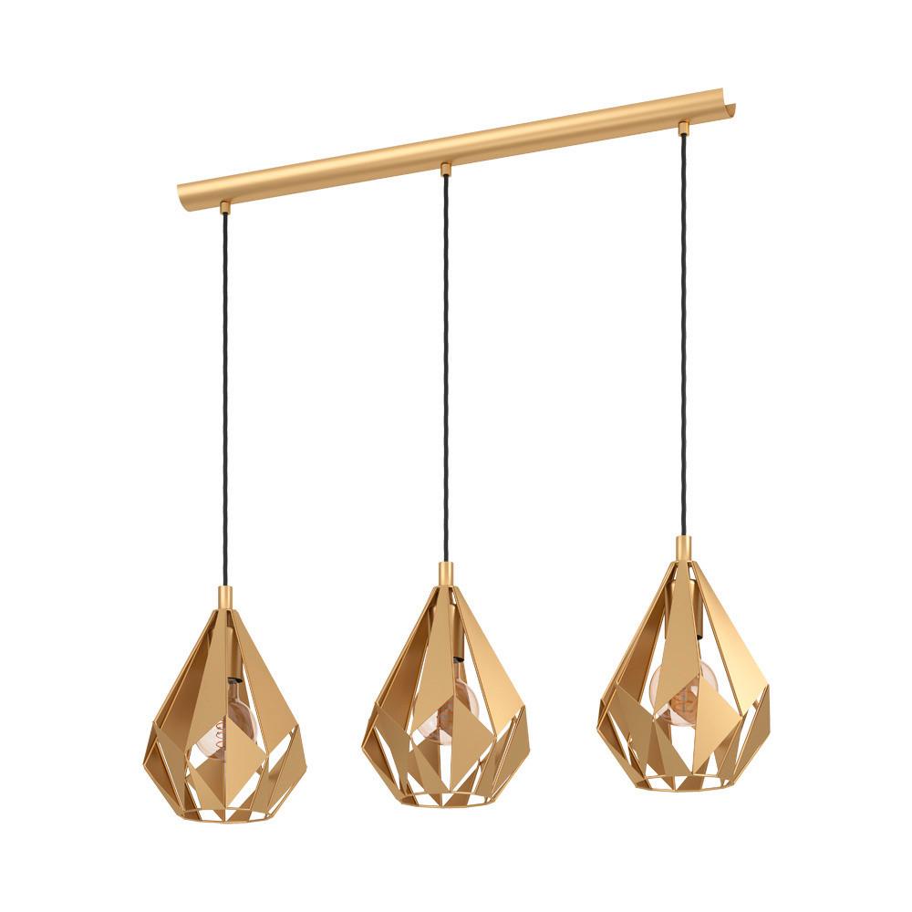 Hängeleuchte 43909*carlton - Goldfarben, Design, Metall (80,5/20,5/110cm) - Eglo