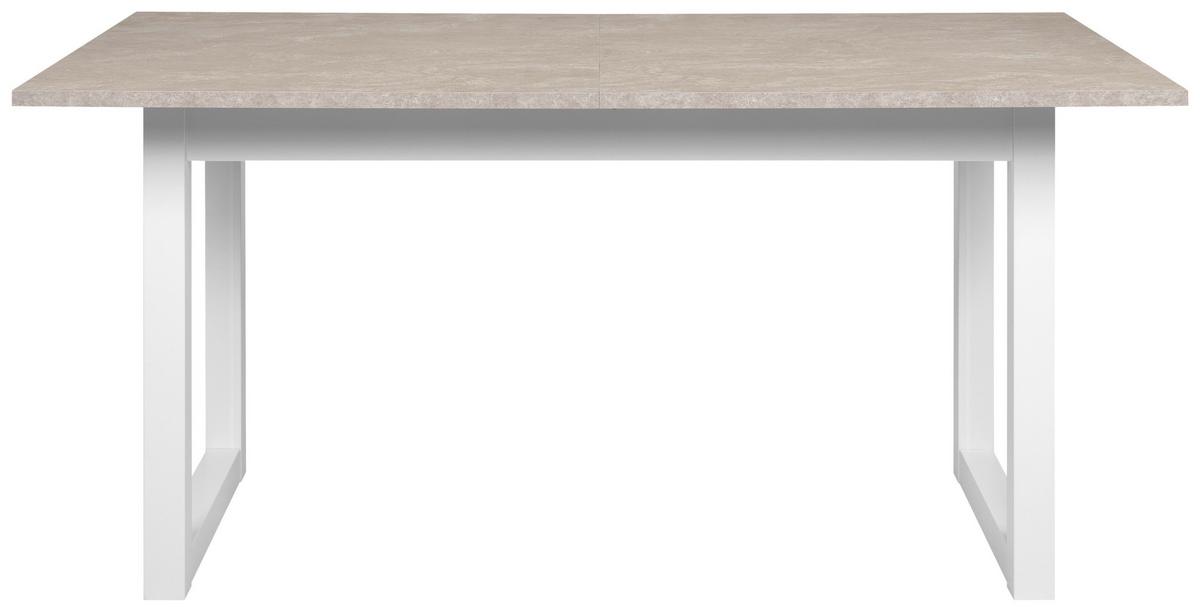 Esstisch Houston 80a - Sandfarben/Weiß, MODERN, Holzwerkstoff (160-200/90/75cm) - MID.YOU