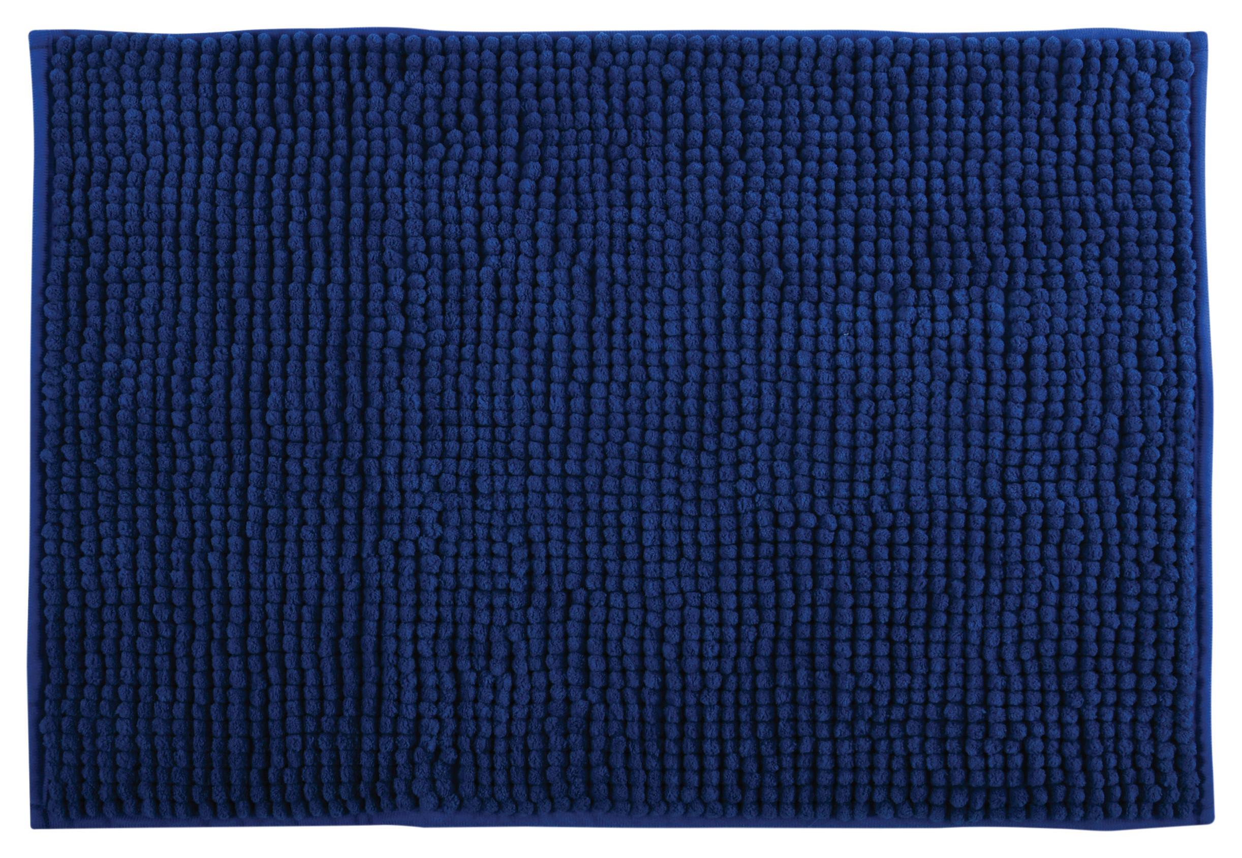 Badteppich Dunkelblau 50/80 cm - Dunkelblau, KONVENTIONELL (50/80cm) - Spirella