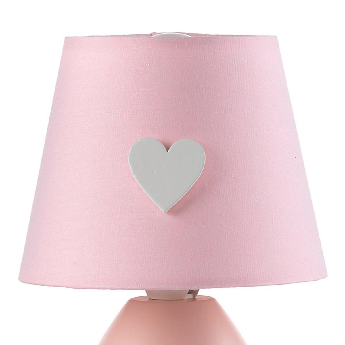 Kindertischleuchte 4929/L - Pink, Basics, Textil/Metall (13/19cm)
