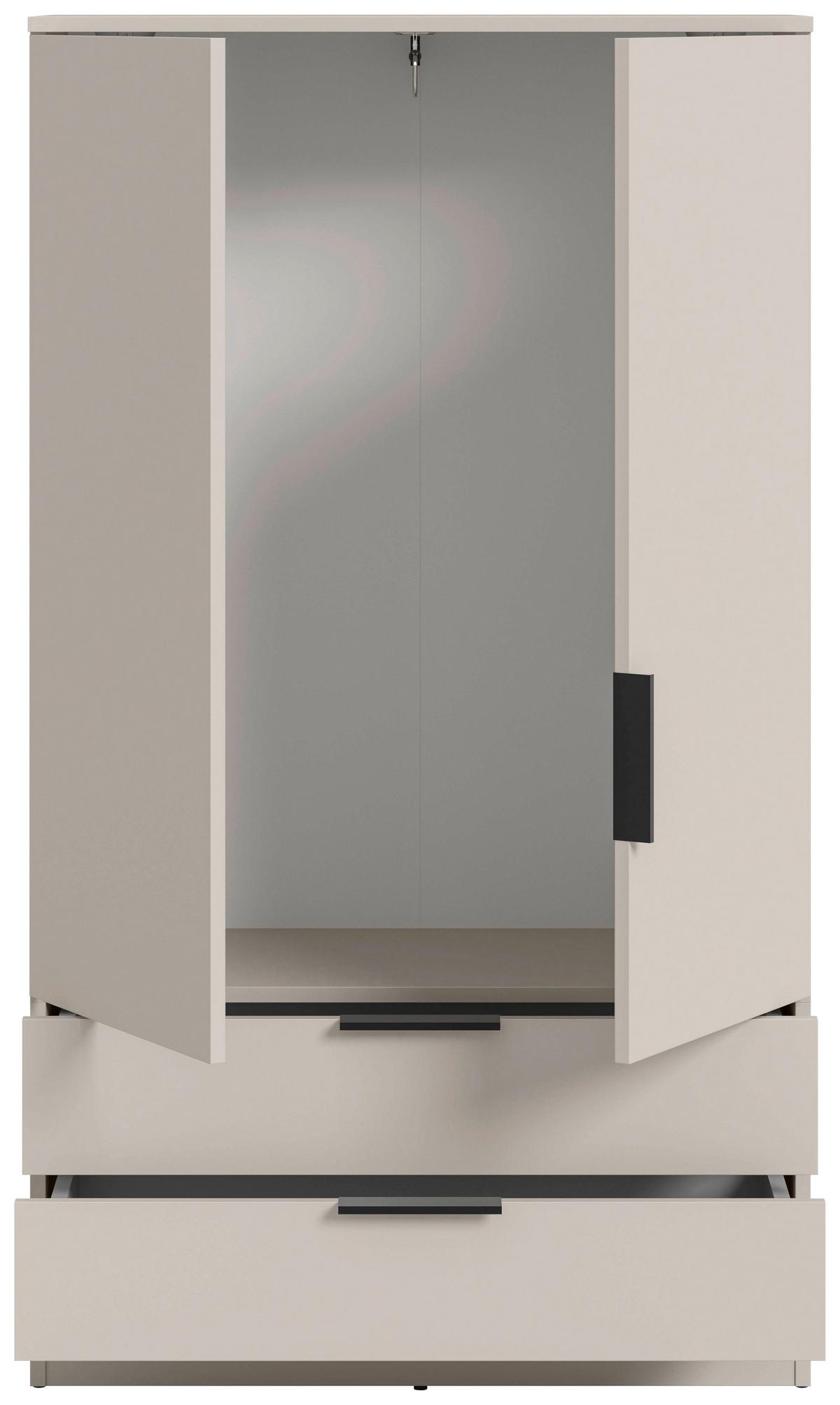DREHTÜRENSCHRANK Kopenhagen Kaschmir B: 80cm - Kaschmir, MODERN, Holzwerkstoff (80/140/37cm) - Livetastic