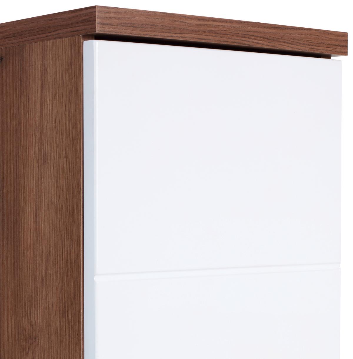 ZÁVESNÁ SKRINKA BARI - biela/farba duba, Konventionell, kompozitné drevo/plast (35/70/25cm)