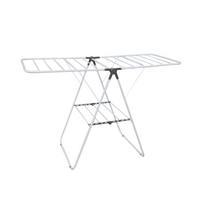Standtrockner Edelstahl, weiß - Weiß, Basics, Metall (137/92/60cm) - MSV