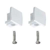 Schienensystem Urail Endkappe 95497 2--Teilig. Weiß - Weiß, Design, Kunststoff (1,3/1,8/2,1cm) - Paulmann