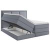 Boxspringbett Swing Blau H3xh4 200x200cm - Blau, Design, Holzwerkstoff/Textil (200/200cm) - MID.YOU