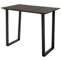 Esstisch La Serena 120x70 Cm Nachteiche Dekor/schwarz - Eichefarben/Schwarz, MODERN, Holzwerkstoff/Metall (120/95/70cm) - MID.YOU
