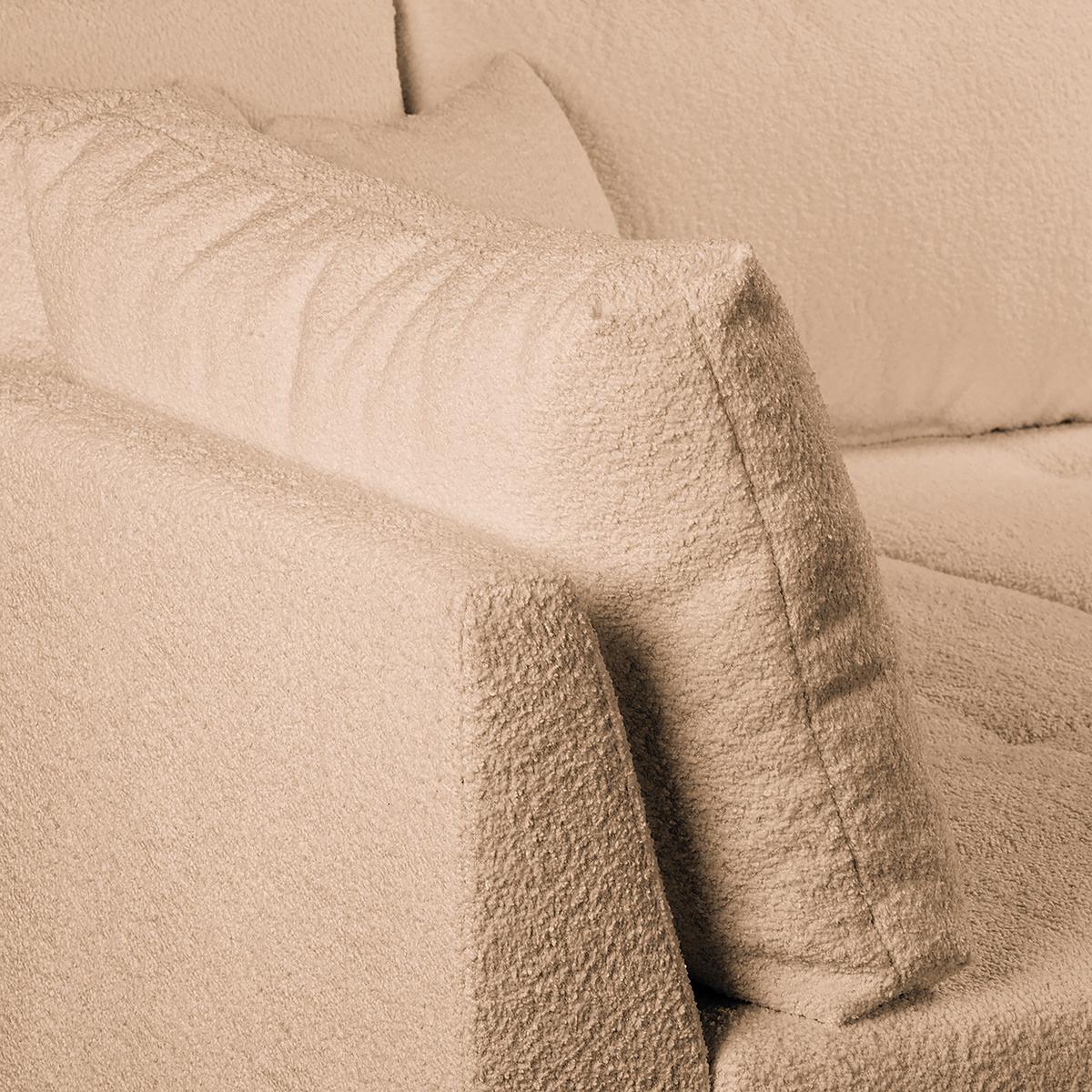 Ecksofa Ariella Beige S: 161x231 cm - Beige/Naturfarben, Design, Textil (161/231cm) - Livetastic