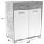 Komoda Q-big New Qbk02 - bílá/šedá, Moderní, dřevo (98/105/44cm) Komoda Q-big New Qbk02 - bílá/šedá, Moderní, dřevo (98/105/44cm)