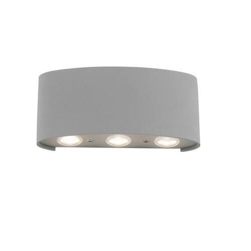 LED-Wandleuchte Carlo 6-Flammig - Grau, KONVENTIONELL, Kunststoff/Metall (17/4/8cm) - Paul Neuhaus