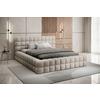 Polsterbett Dizzle Beige Lf: 160x200 cm - Beige/Schwarz, MODERN, Holz/Textil (160/200cm) - MID.YOU