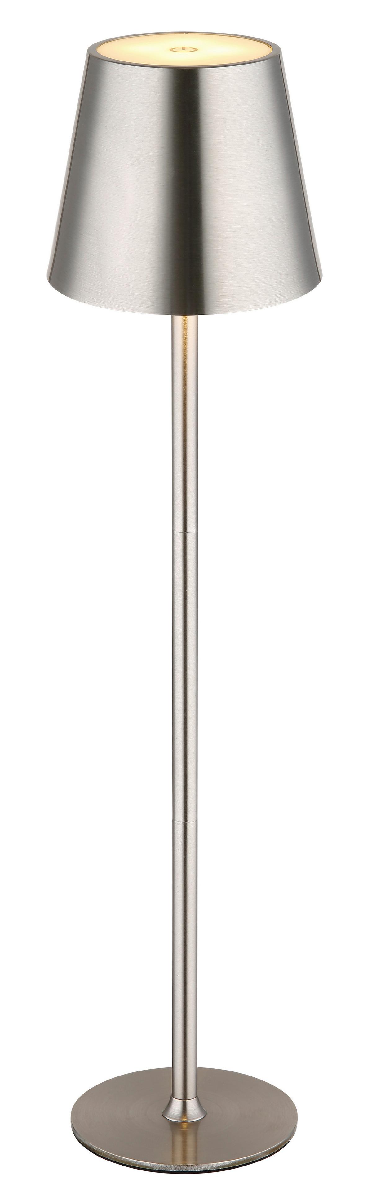 Akku-Tischleuchte 58438n Vannie - Schwarz/Weiß, Design, Kunststoff/Metall (11,2/47cm) - Globo