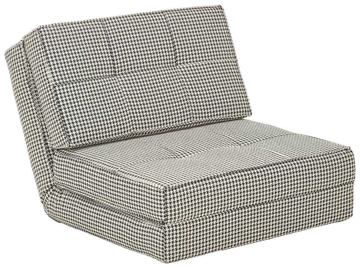 Schlafsessel Luc - Schwarz/Weiß, MODERN, Textil (74/61,5/80cm) - MID.YOU