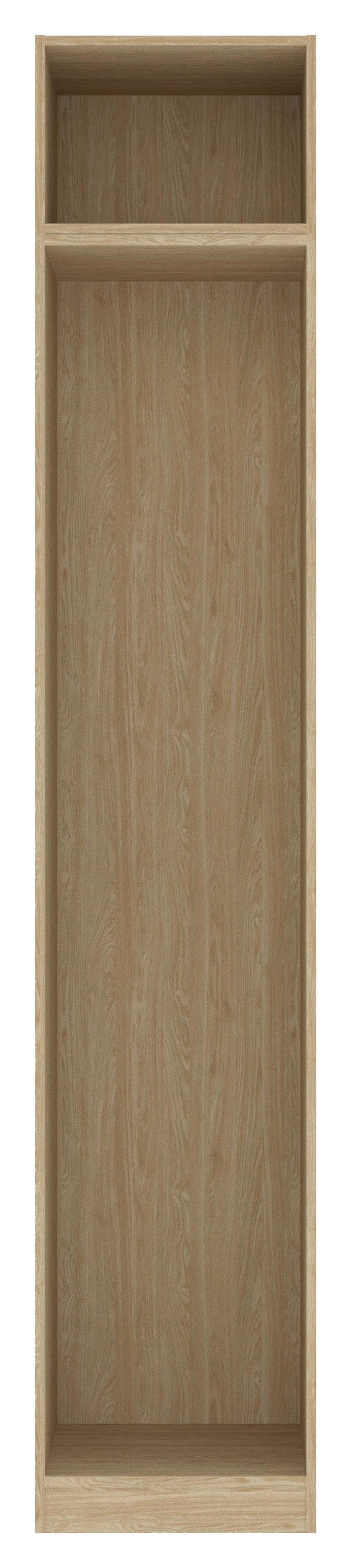 Kleiderschrankkorpus Unit B: 45,6 cm Maxihöhe Eichef. - Eichefarben, MODERN, Holzwerkstoff (45,6/242,2/56,5cm) - Ondega