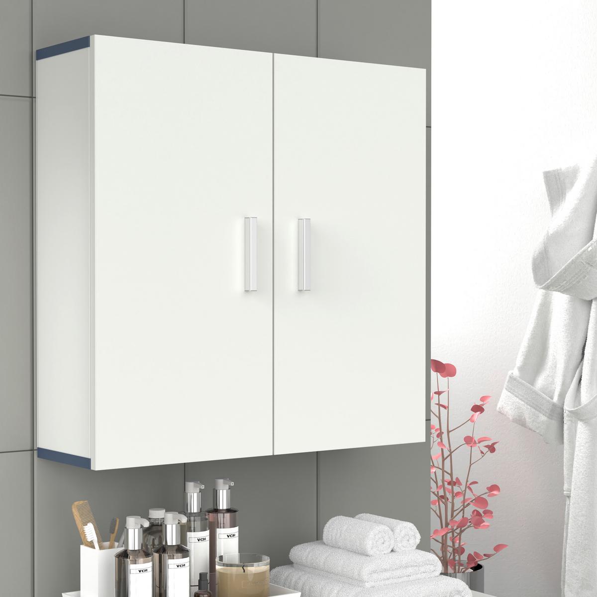 Hängeschrank Landos Anthrazit/Weiß, B: 60cm - Anthrazit/Weiß, MODERN, Holzwerkstoff (60/60/18cm) - MID.YOU