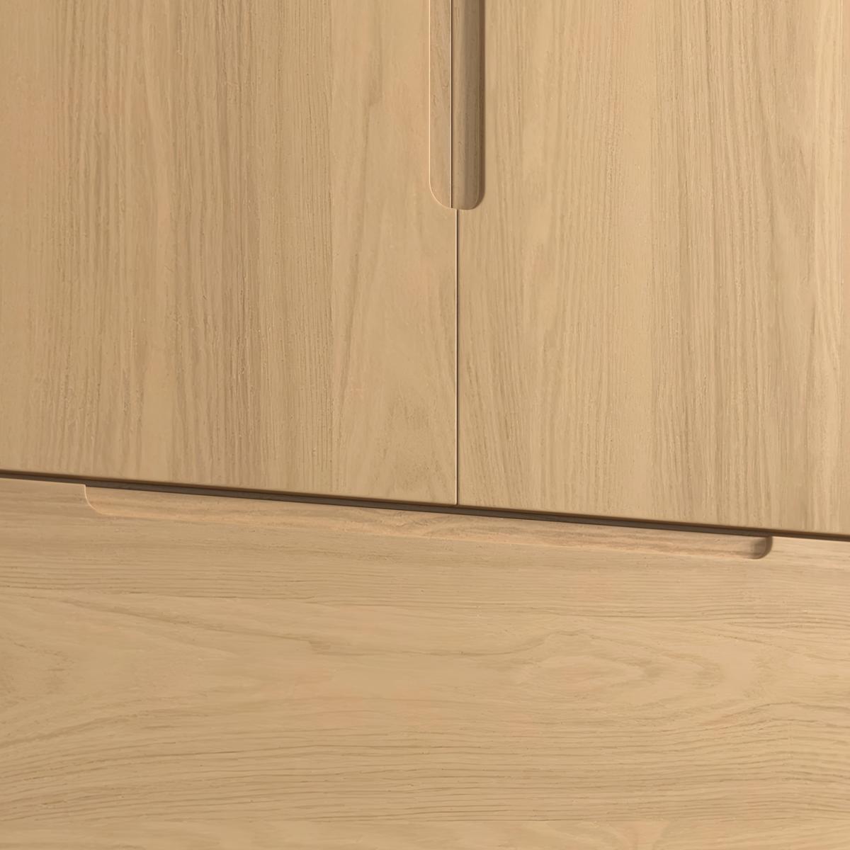 Šatníková skriňa MARLO š. cca 100 cm, dekor dub - farba duba, Modern, drevo/kompozitné drevo (100/223/60cm) - Bessagi Home