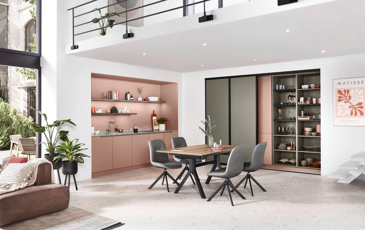 Einbauküche Sydney Frei Planb. Planbar Modern, grifflos - MODERN, Holzwerkstoff - Vertico