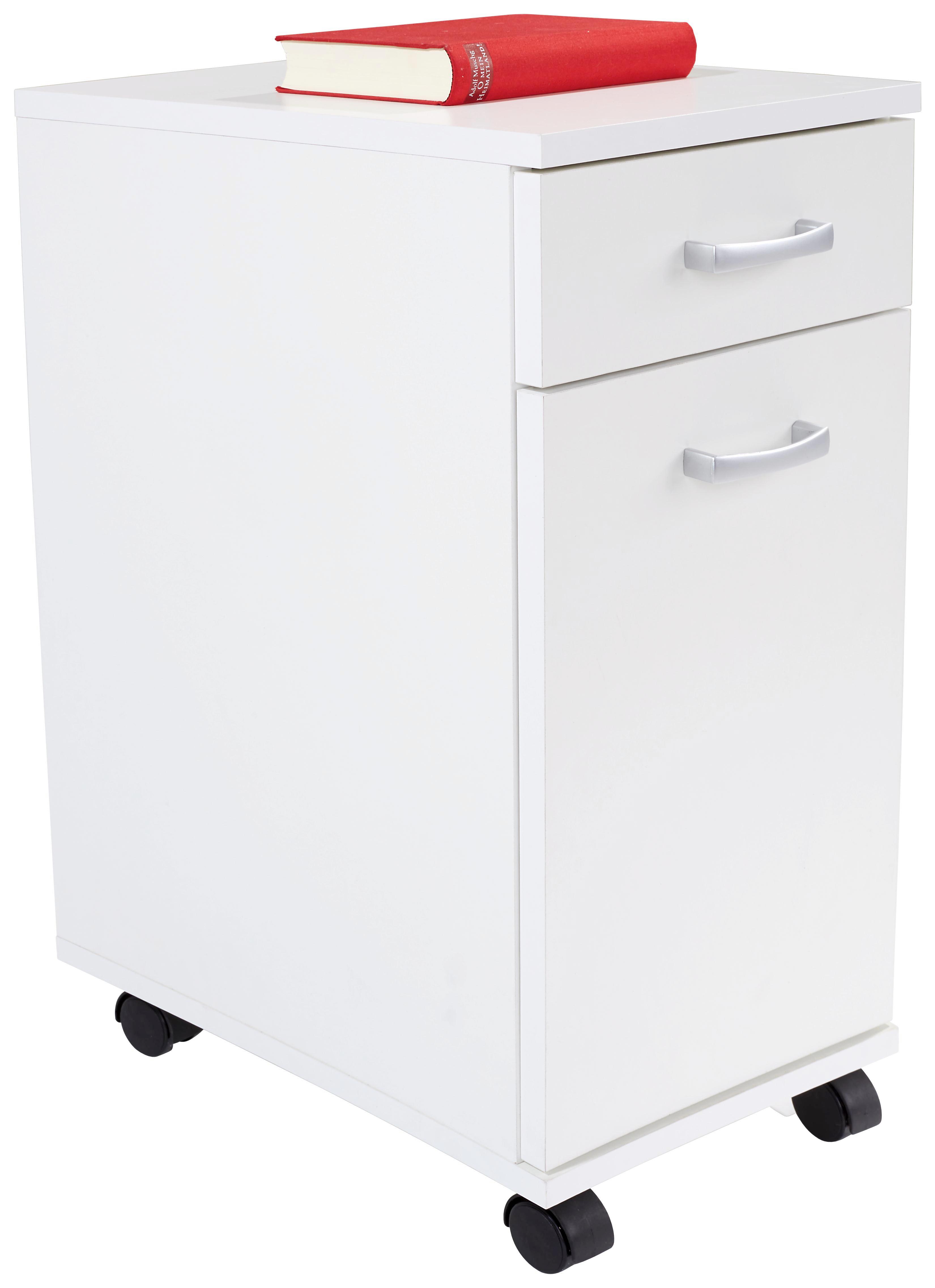 Rollcontainer Rimini - Weiß, MODERN, Holzwerkstoff (33/59,5/38cm)