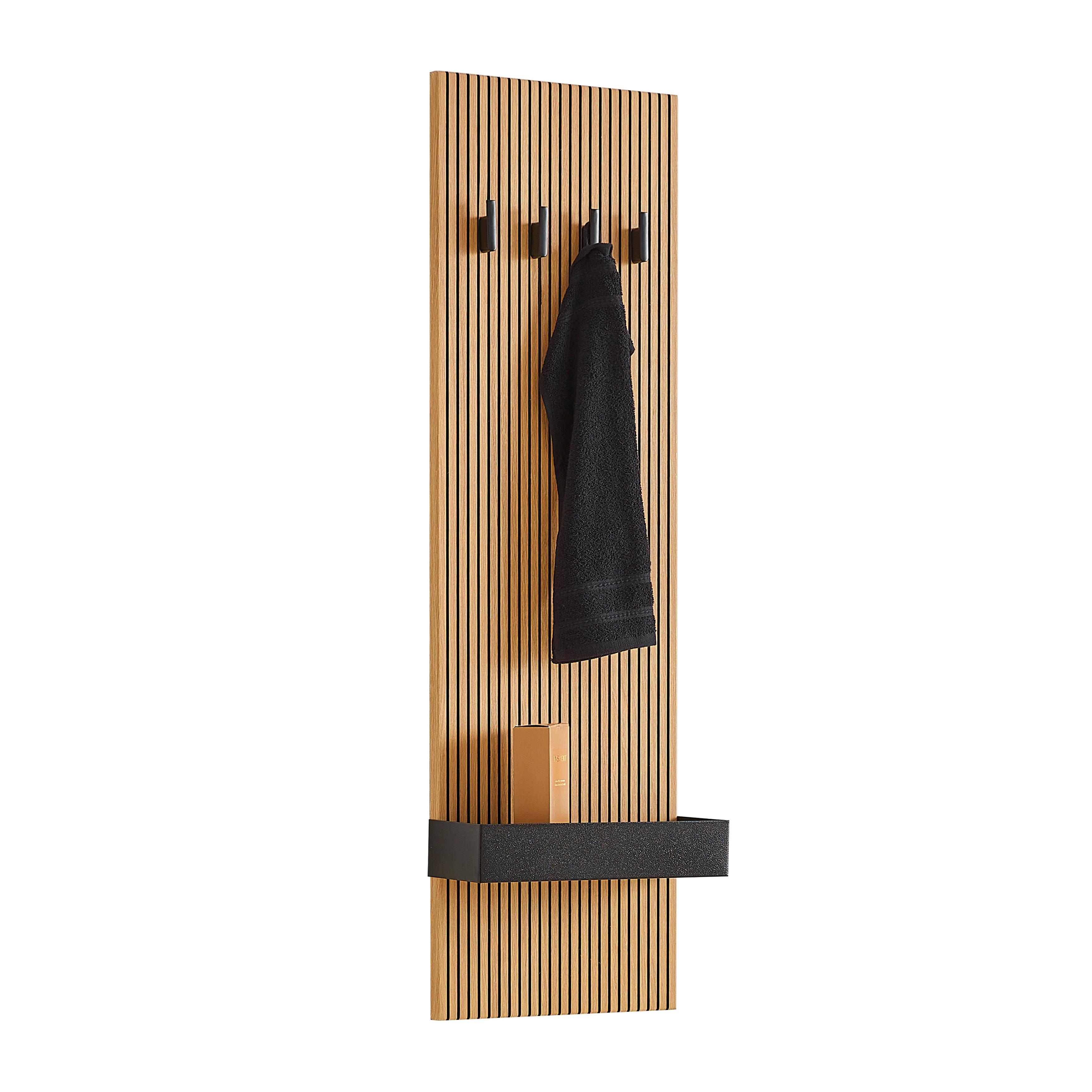 Nástenný panel VENEZIA - farba duba, Lifestyle, kompozitné drevo (35/115/15cm) - Mömax