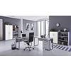 Büro Office Edition Set Grau/weiß - Weiß/Grau, MODERN, Holzwerkstoff - MID.YOU