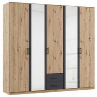 Drehtürenschrank 226cm Despina Eiche Artisan Dekor - Eichefarben/Eiche Artisan, KONVENTIONELL, Holzwerkstoff (226/210/54cm)