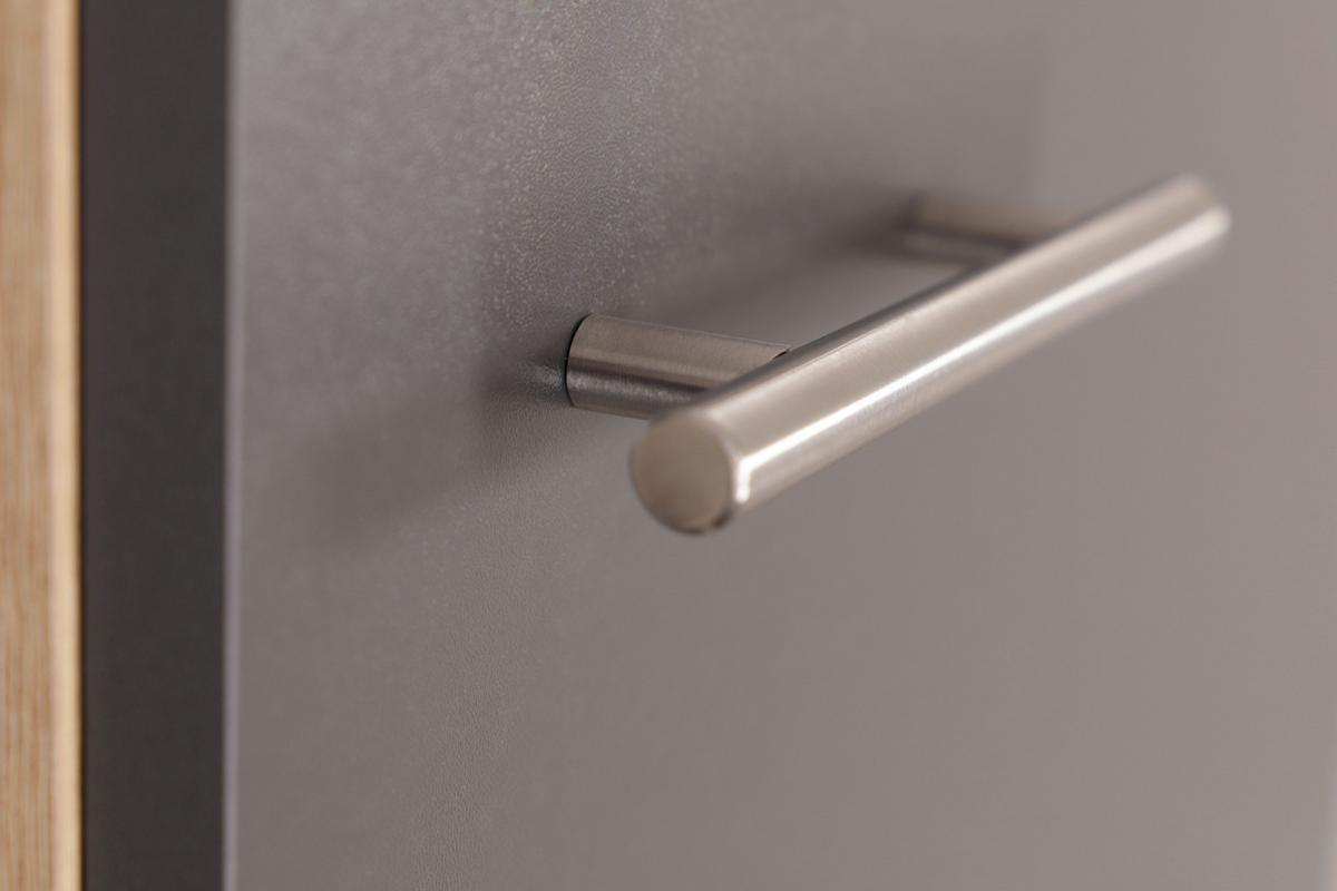 Spülenunterschrank Merle Grau, Eiche Dekor B:50cm - Eichefarben/Grau, Basics, Holzwerkstoff (50/84,8/60cm) - Respekta