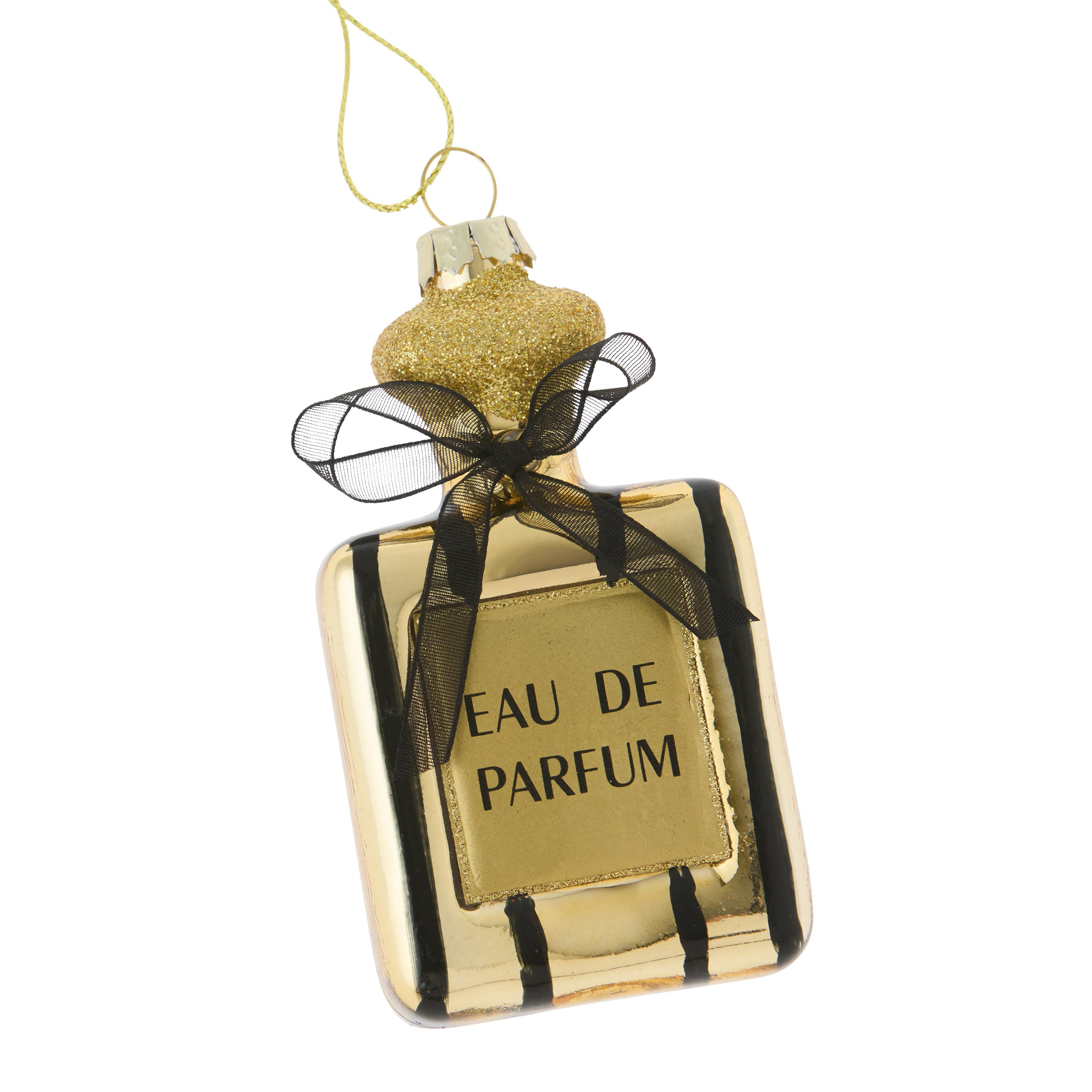 Vánoční ozdoba na stromeček FIGURES - černá/barvy zlata, kov/textil (5/9,5/2cm) - Mömax